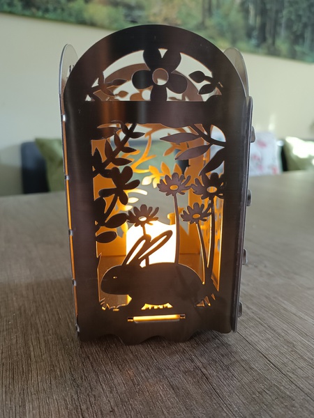 Windlicht aus Metall