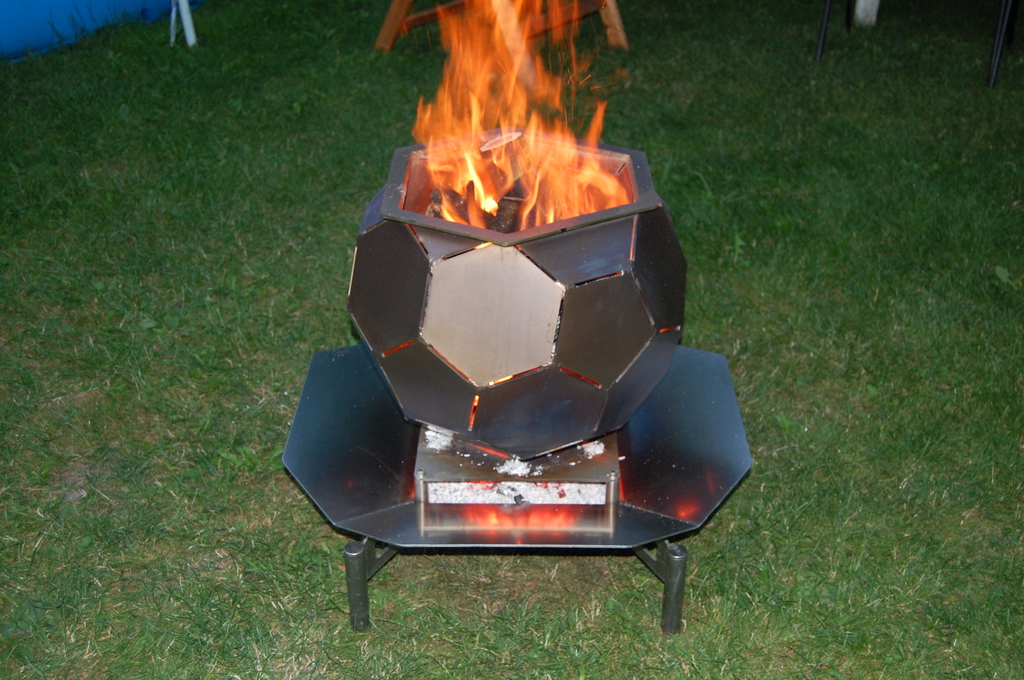 Feuerschale Edelstahl poliert